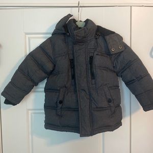 3T Toddler Ben Sherman Warm Winter Hooded Coat Fleece Lined & Sleeves Never Worn